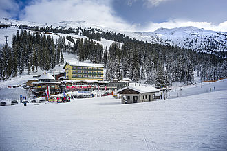 Hotel mitten im Skigebiet