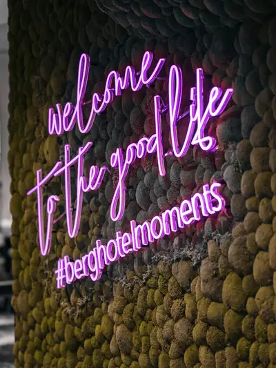 Detailaufnahme Neonschild 