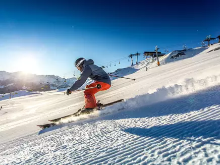 Skifahrer in Hochzillertal